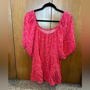 Terra & Sky Pink Floral Blouse